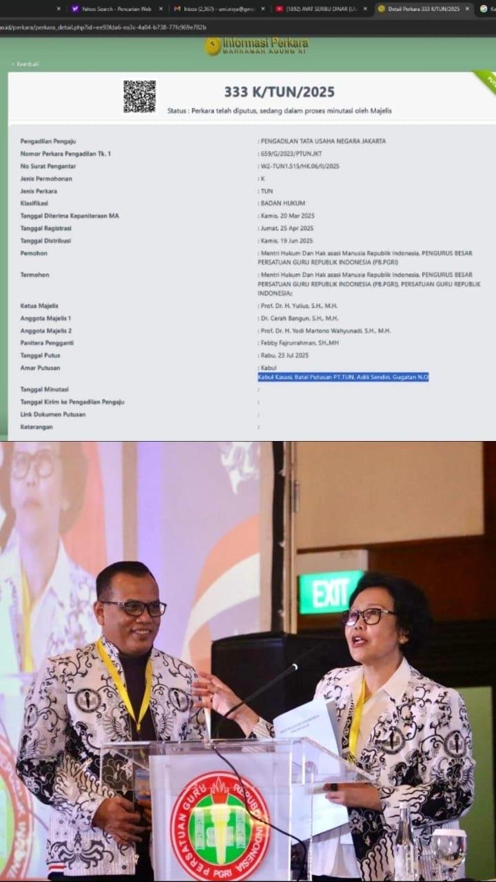 Putusan MA Menangkan Unifah Rosyidi, Ketua PGRI Riau: Ini Bukti Soliditas Organisasi Tak Tergoyahkan